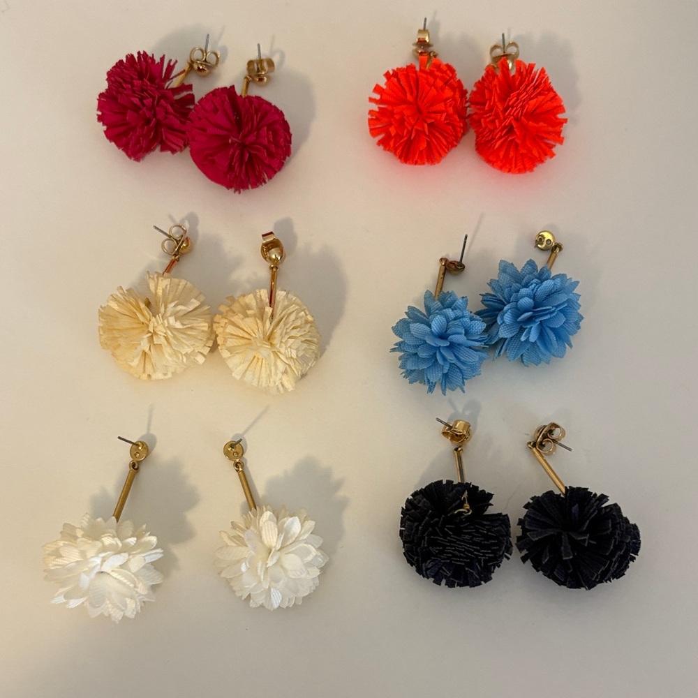 Set of 6 J Crew Earrings